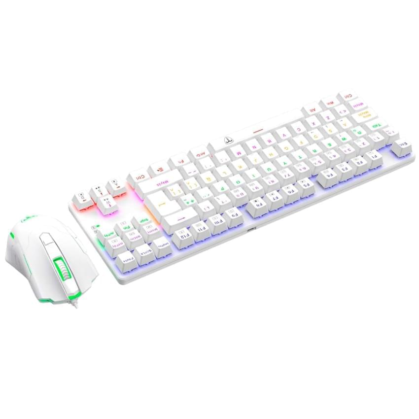 Teclado Y Mouse T-Dagger Advance Force Blanco Switch Red